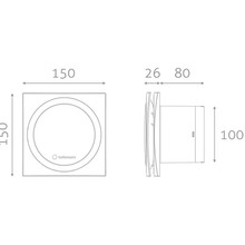 Вытяжной вентилятор TURBIONAIRE RING 100 SW