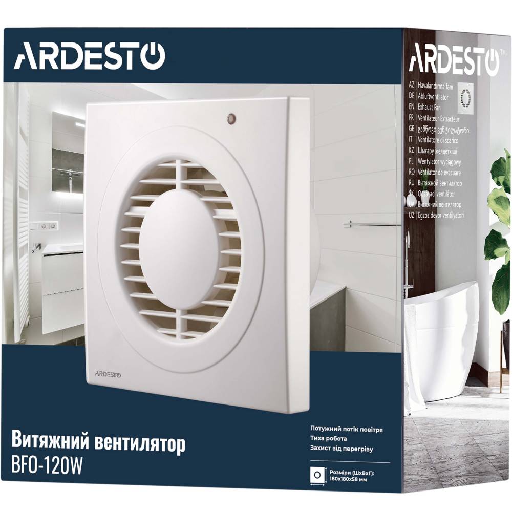 Фото Вытяжной вентилятор ARDESTO BFO-120W 20 Вт