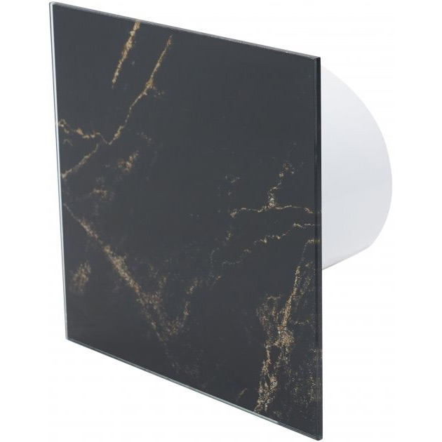 Панель для витяжних вентиляторів AIRROXY MARBLE BLACK GOLD Glass (01-186) Розміри 175 х 175