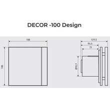 Вентилятор SOLER&PALAU DECOR-100 CRZ DESIGN (220-240V 50)