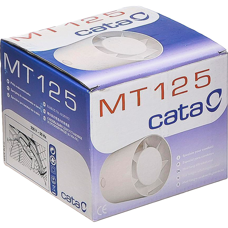 Вытяжной вентилятор CATA MT-125 Уровень шума 43