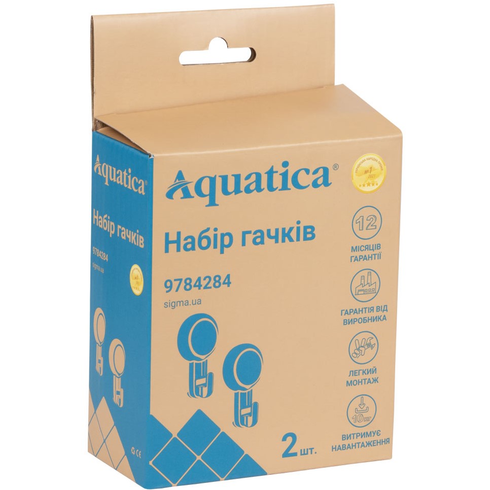 Зображення Гачки AQUATICA на вакуумних присосках 2 шт (9784284)