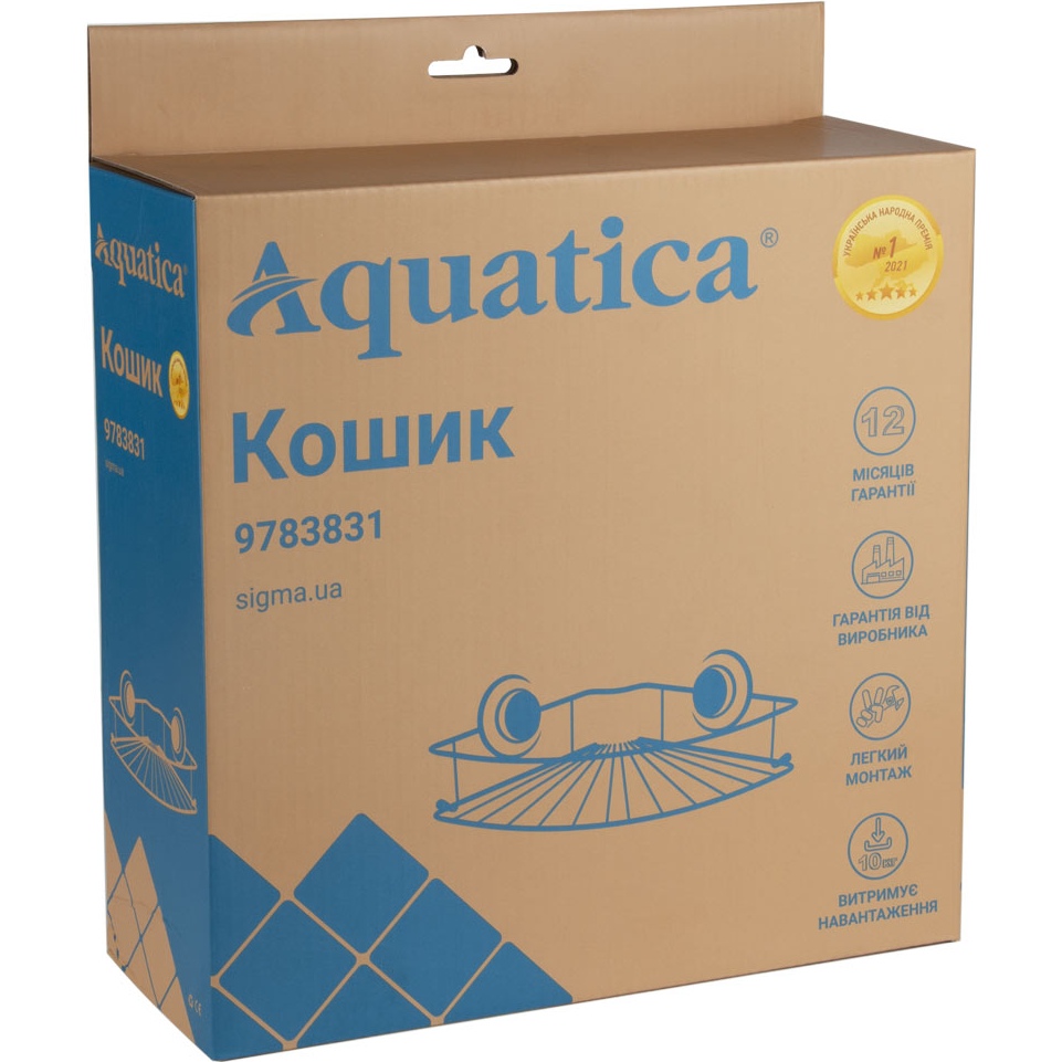 Полиця AQUATICA s38 (9783831) Колір нержавіюча сталь