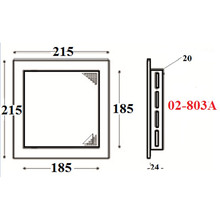 Люк ревізійний AIRROXY 20/20 (02-803A)
