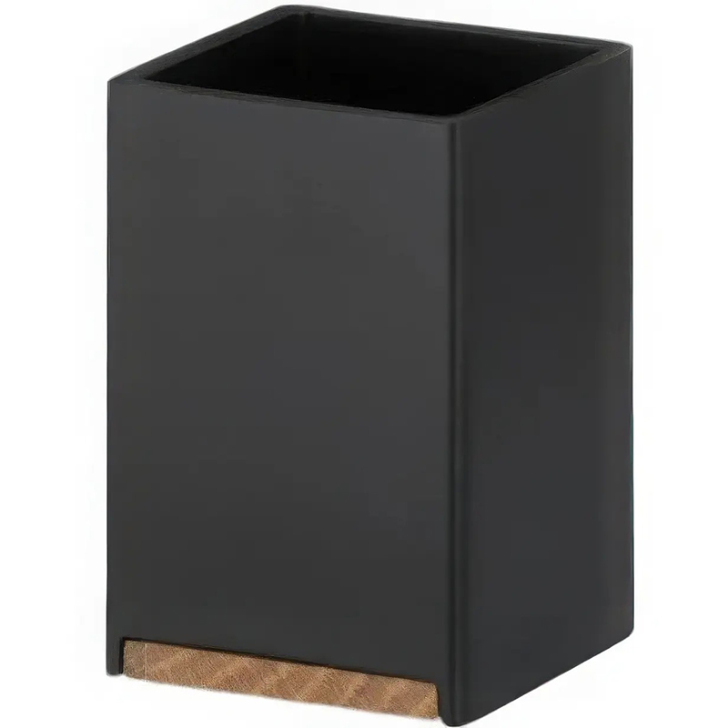 Склянка для зубних щіток KELA Cube Black (23687)