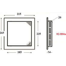 Люк ревізійний AIRROXY 20/25 White (02-804A)