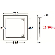 Люк ревізійний AIRROXY 20/30 White (02-806A)