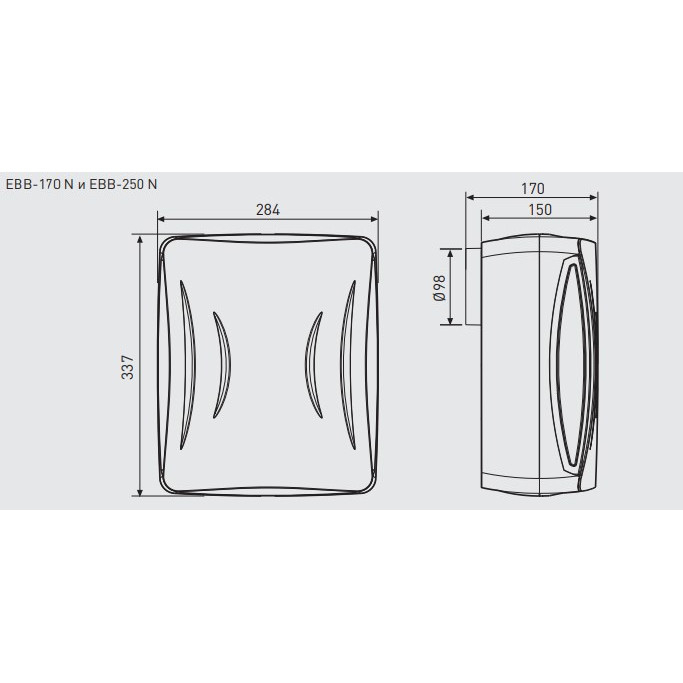 Внешний вид Вытяжной вентилятор SOLER&PALAU EBB-170 NS