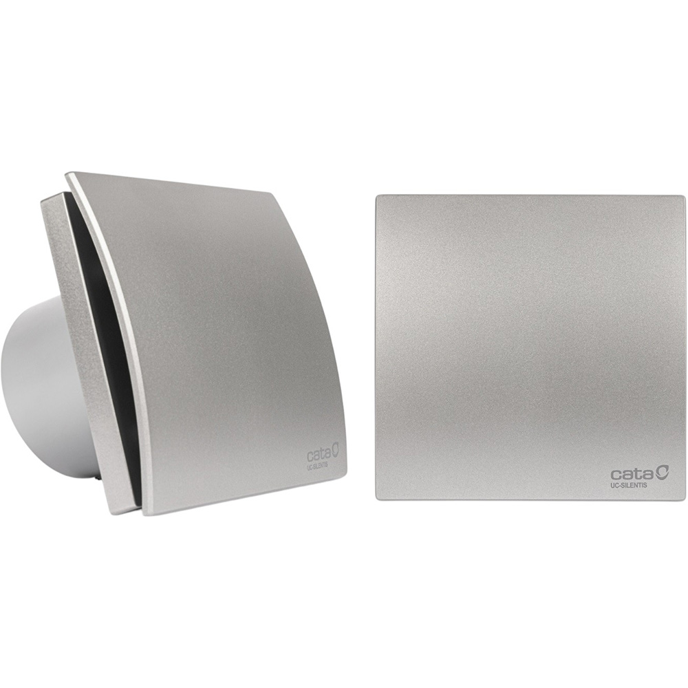 Витяжний вентилятор CATA UC10 Silentis STD Timer Silver (01221100) Рівень шуму 26