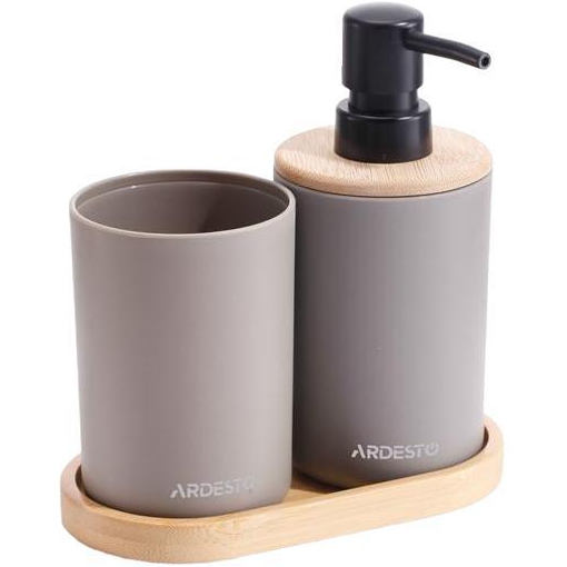 Набор для ванной комнаты ARDESTO Minimalism 360 мл тауп (ARHB3112CB)