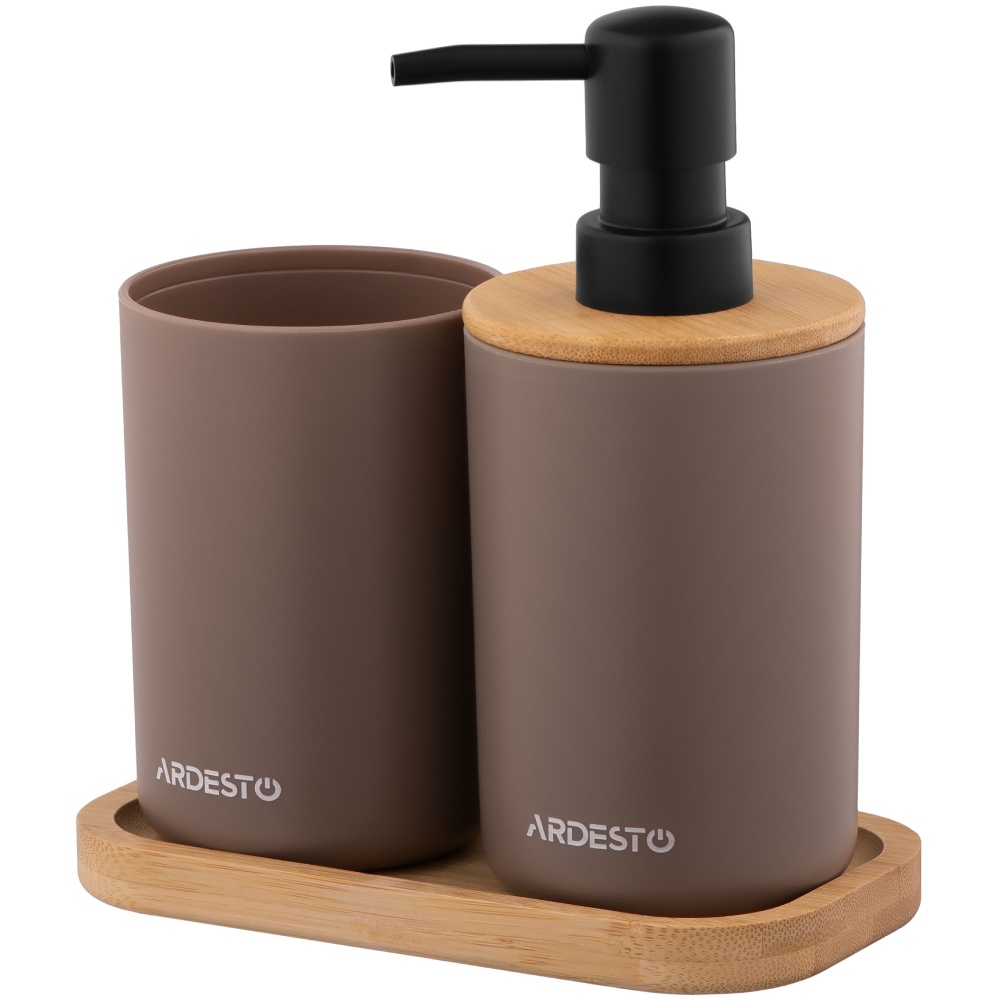 Набір для ванної кімнати ARDESTO Minimalism 360мл тауп (ARHB3112CB)