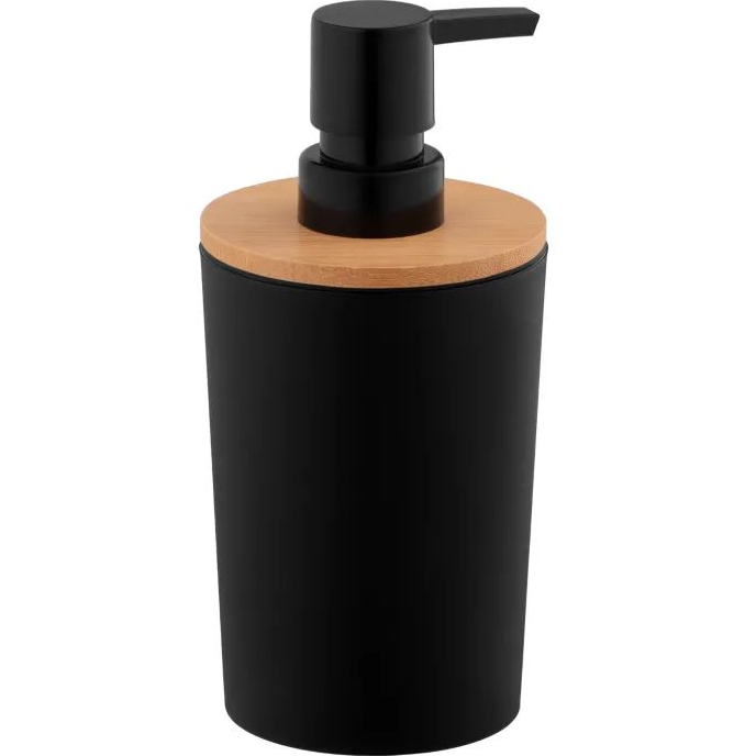 Дозатор для мыла ARDESTO Minimalism 380 мл Black (ARHB3104BB) Особенности  материал: полипропилен, бамбук