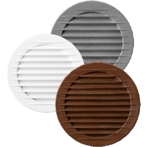 Решітка AirRoxy AOzSg 02-234 90 Graphite Діаметр труби 9