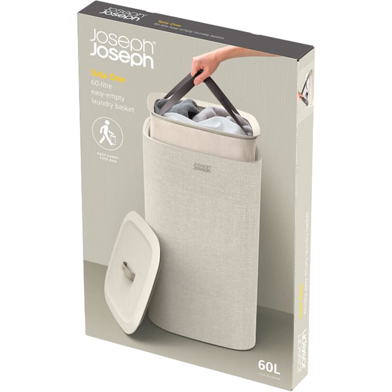 Корзина для белья JOSEPH JOSEPH Tota One 60 л Beige (5000004) Корзина для белья JOSEPH JOSEPH Tota One 60 л Beige (5000004) Объем 60