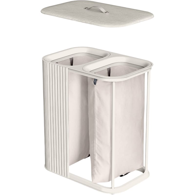 Корзина для белья JOSEPH JOSEPH Tota Luxeи 90 л Beige (5000006) Корзина для белья JOSEPH JOSEPH Tota Luxeи 90 л Beige (5000006) Особенности  Сумку можно стирать в стиральной машине; Остальные части протирать влажной тканью; 2 отделения по 45 литров