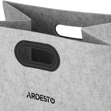 Кошик для білизни ARDESTO Prestigio 68 л Grey (ARHC2401FG)