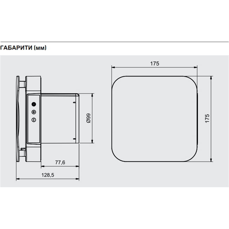 В Украине Вытяжной вентилятор SOLER&PALAU ECOAIR EVO HT (5210021000)