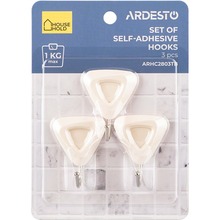 Набір настінних гачків ARDESTO 3 шт Beige (ARHC2803TB)