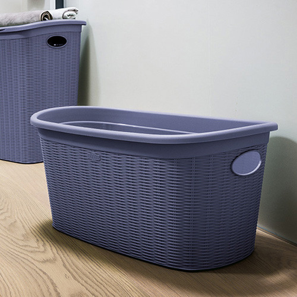 Кошик для білизни STEFANPLAST Elegance 35л Gray-brown (PRO175/2) Об'єм 35