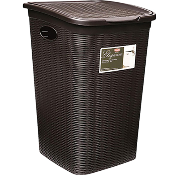 Корзина для белья STEFANPLAST Elegance 50 л Dark Brown (30052)
