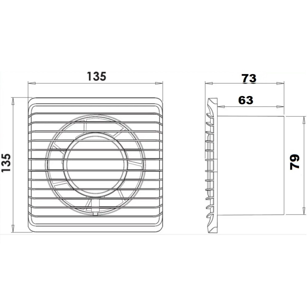 Замовити Витяжний вентилятор AirRoxy Planet Energy 80 S Black (01-080)