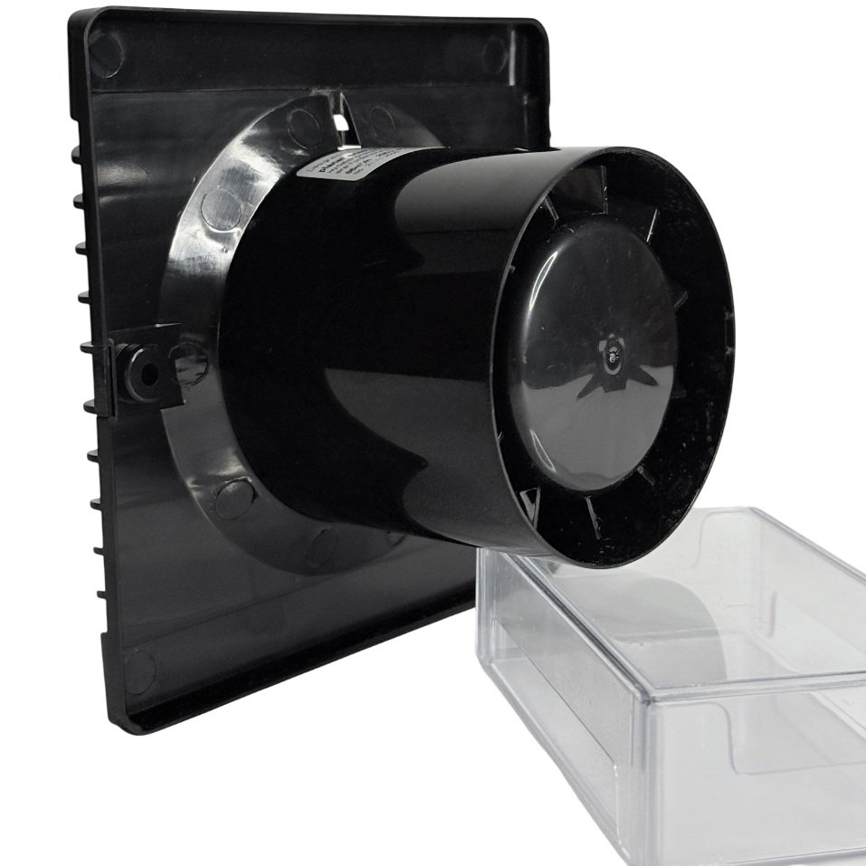 Витяжний вентилятор AirRoxy Planet Energy 80 S Black (01-080) Рівень шуму 25