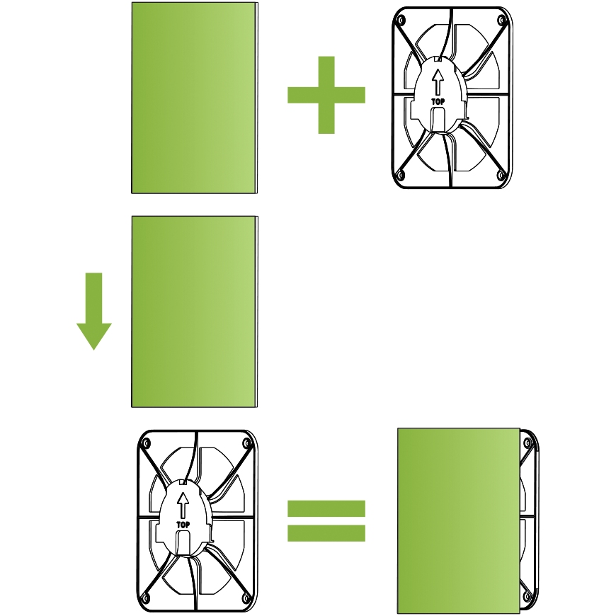Зовнішній вигляд Панель для витяжних вентиляторів airRoxy dRim ABS Gray Gloss (01-182)