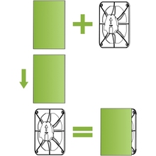 Панель для витяжних вентиляторів airRoxy dRim ABS Black Gloss (01-181)