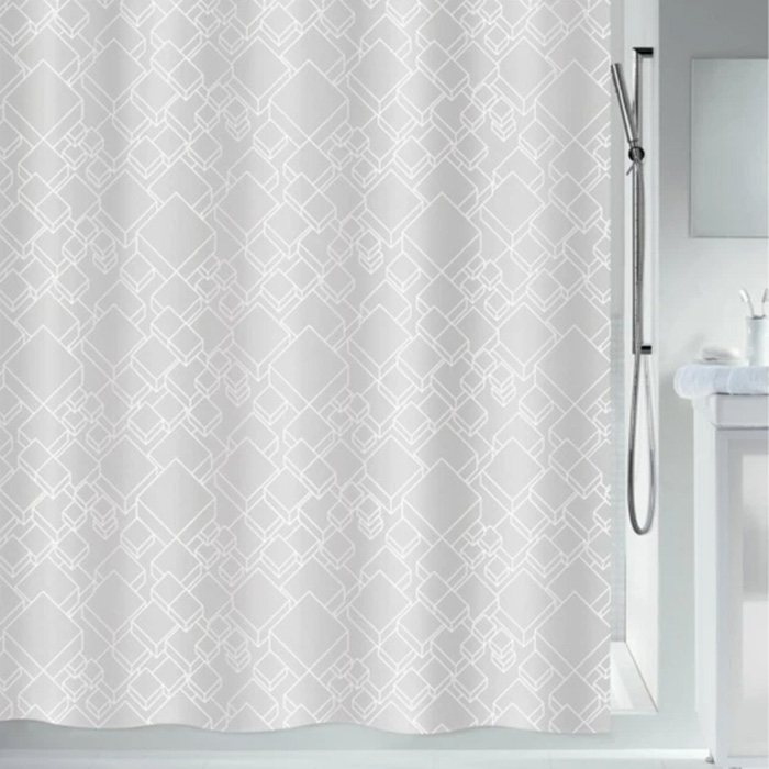 Шторка для душу SPIRELLA Peer 180x200см White (10.20618) Особливості матеріал: поліестер