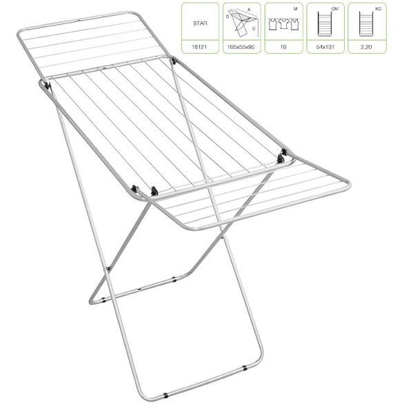 Сушилка для белья EGE STAR 16 м (18121) Рабочая ширина более 1.5 м