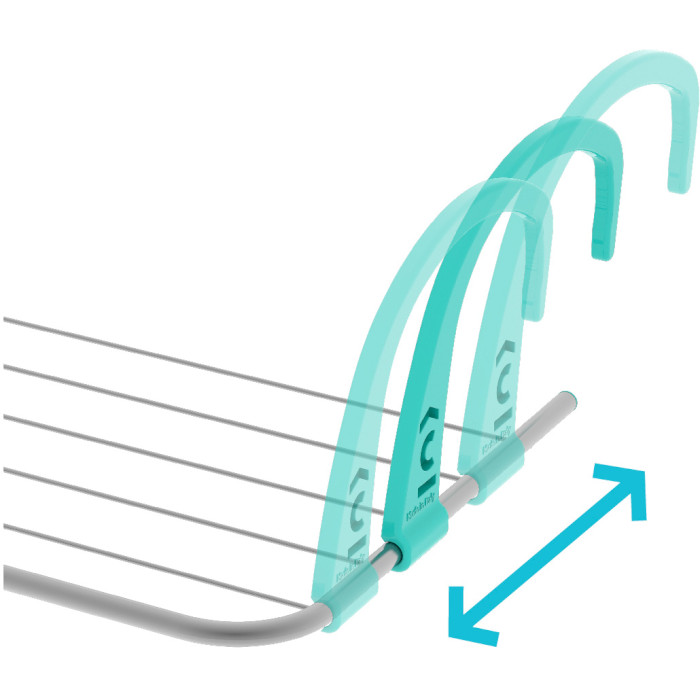 Сушарка для білизни COLOMBO Facile 5 (ST298) Конструкція горизонтальна