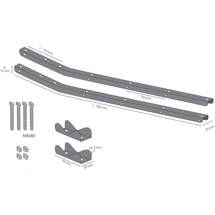 Зовнішній вигляд Сушарка для білизни COLOMBO Balcony With Clamps (STZAN2)