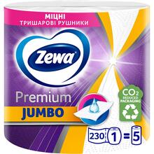 Бумажные полотенца Zewa Jumbo Premium 3 слоя 1 рулон 230 отрывов (7322541192017)
