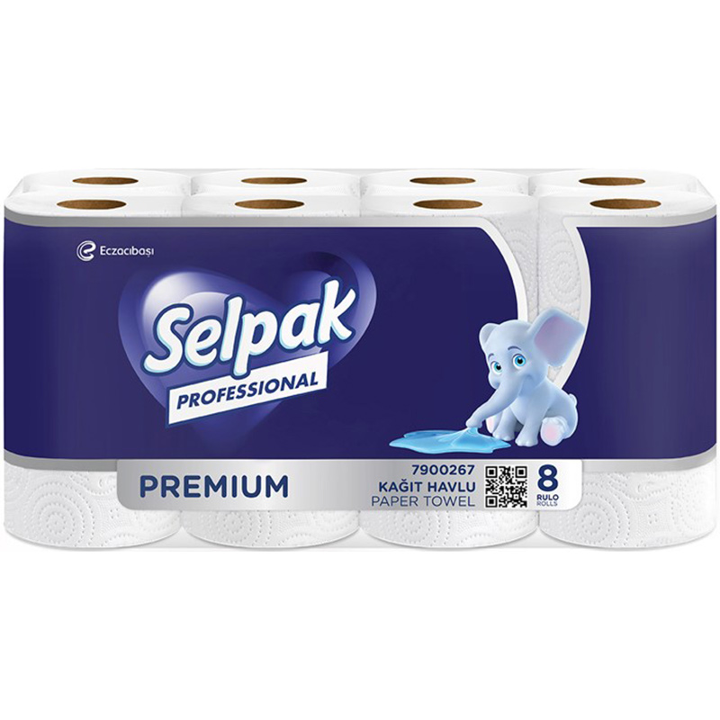 Паперові рушники PRO Selpak Professional Premium 3 шари 8 рулонів (32761210)