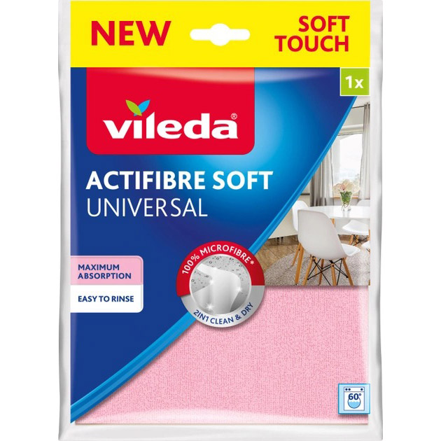 Салфетка VILEDA Actifibre Soft 1 шт (171815) Салфетка VILEDA Actifibre Soft 1 шт (171815)