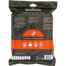 Пакеты для мусора BRABANTIA G 23/30 л 40 шт (375668)