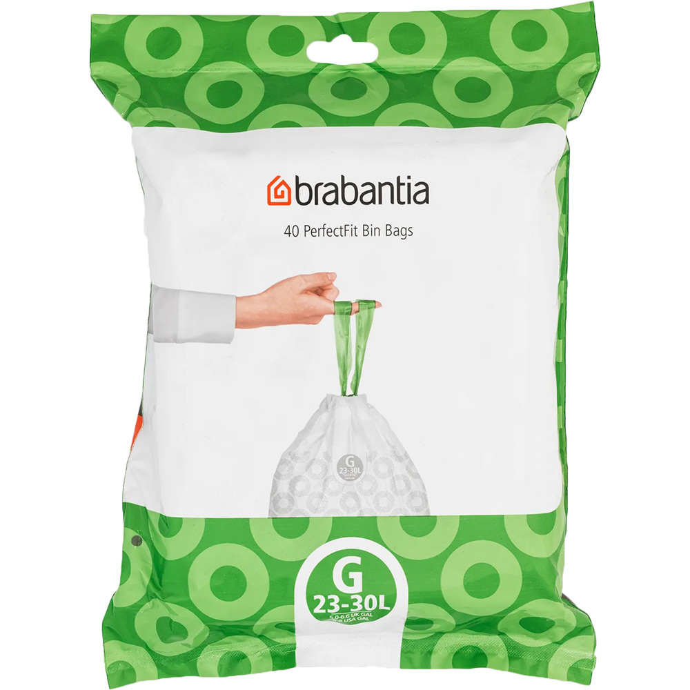 Пакеты для мусора BRABANTIA G 23/30 л 40 шт (375668) Пакеты для мусора BRABANTIA G 23/30 л 40 шт (375668)