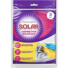 Серветки віскозні SOLAR 3 шт (4820269930162)