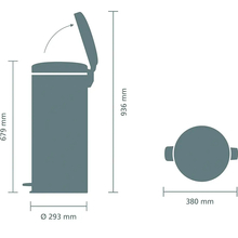 Бак для мусора BRABANTIA 30л (114380)