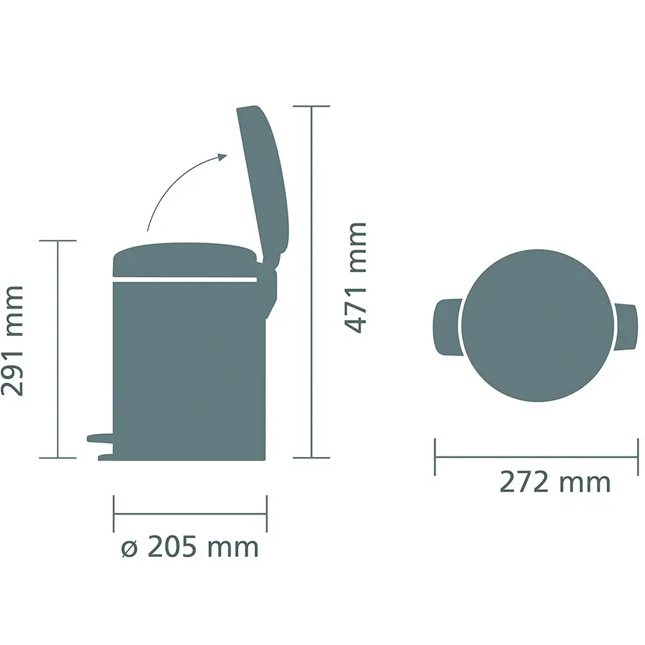 Бак для сміття BRABANTIA newIcon 5л (112645) Об’єм 5