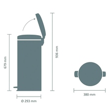 Бак для сміття BRABANTIA NewIcon Pedal Bin 30 л (149962)
