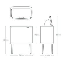 Бак для сміття BRABANTIA Bo Touch Bin 11+23 л (201585)