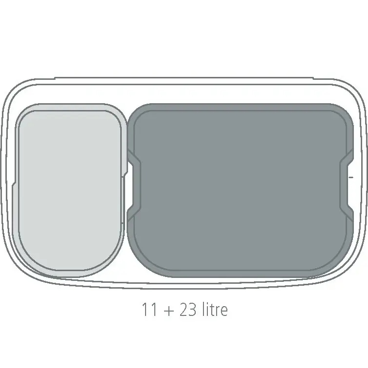 Покупка Бак для сміття BRABANTIA Bo Touch Bin 11+23 л (201585)
