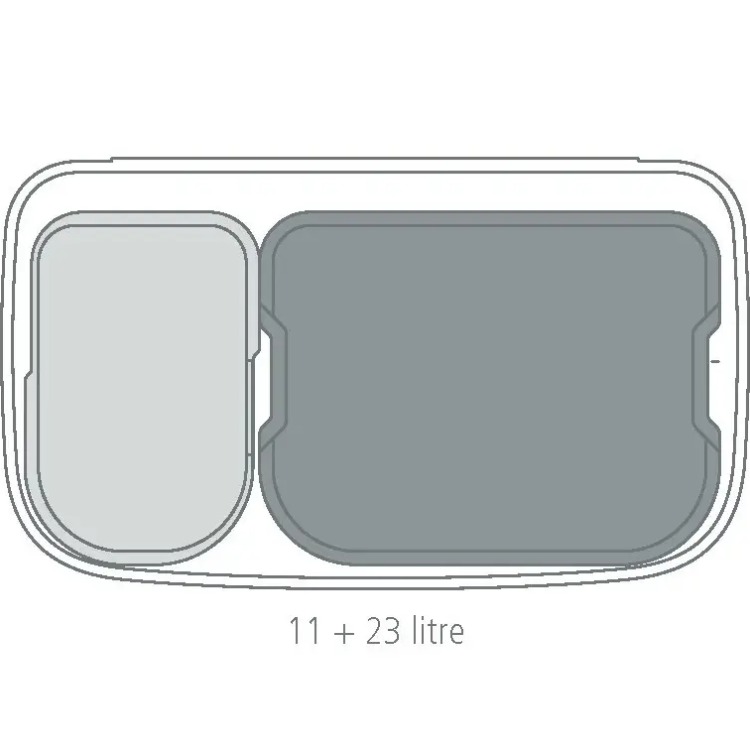 Покупка Бак для мусора BRABANTIA Bo Touch Bin 11+23 л White (313547)