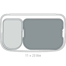 Бак для мусора BRABANTIA Bo Touch Bin 11+23 л White (313547)