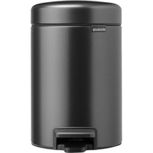 Відро для сміття Brabantia NewIcon Pedal Bin 3 л Графітовий (233449_MIRS)