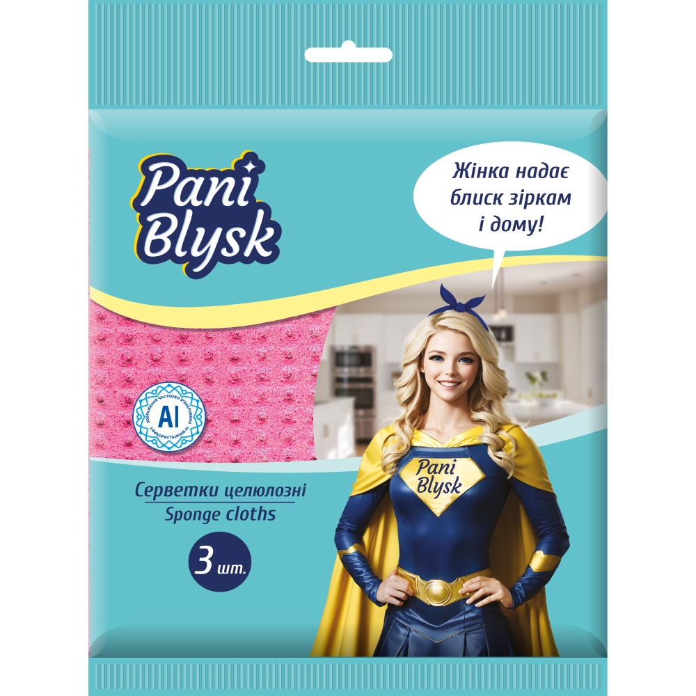 Серветки PANI BLYSK 3 шт (18402060)