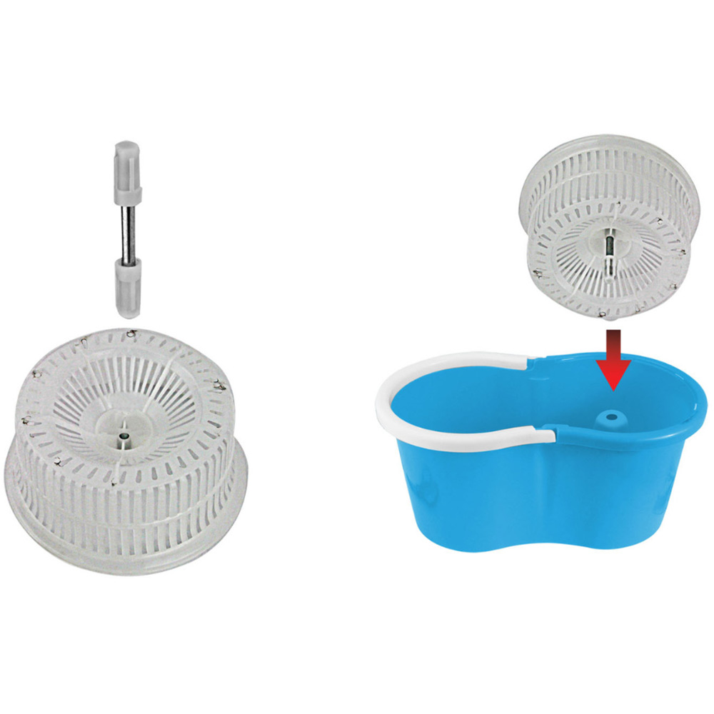 Набір для прибирання ESPERANZA Spin Mop Perfect Clean (EHS005) Розмір 125, цебро - 39 x 22 x 20