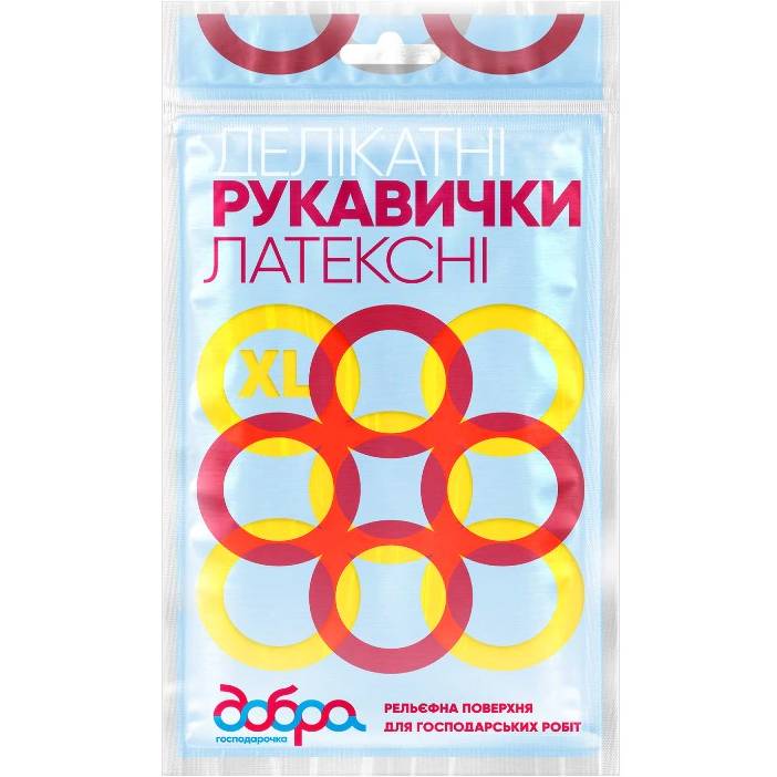 Перчатки ДОБРА ГОСПОДАРОЧКА деликатные XL (4820086521994)