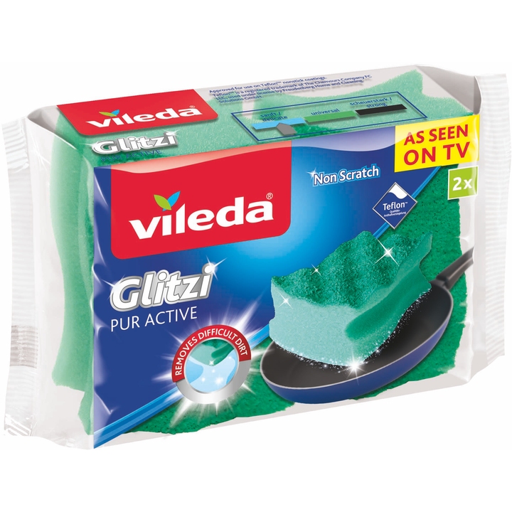 Губки кухонные VILEDA Pur Active 2 шт (4023103070240)